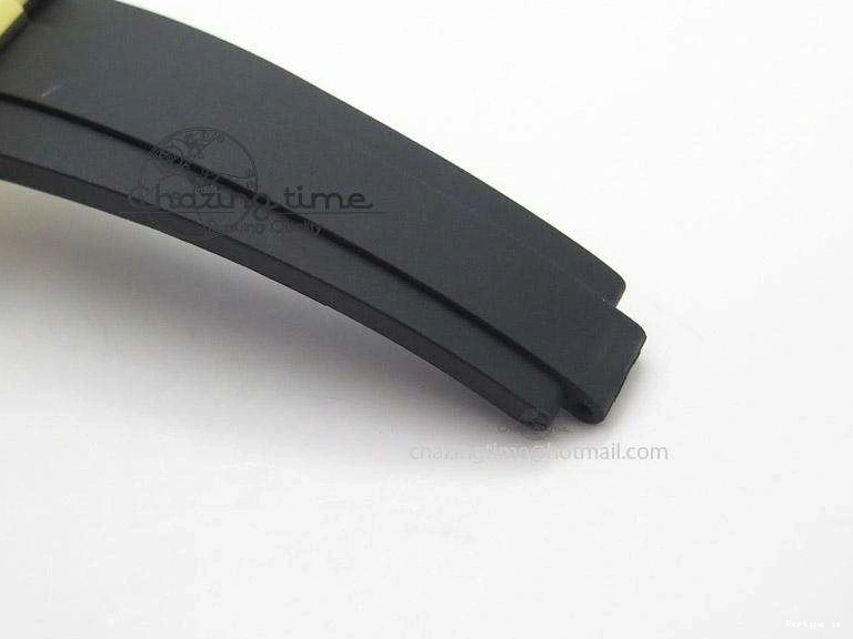 0105 Stylish Daytona YG BP Maker Gold Dial Sticks Markers On Rubber Strap A7750@ 4012